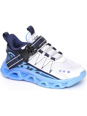 Pepino 2193 Erkek Çocuk Beyaz-Lacivert Spor Ayakkabı