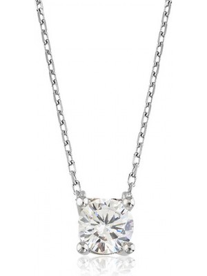 Supertrend Gümüş Tek Taş Bayan Kolye