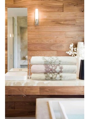 Mira Home 3 Lü Tül Dantel Işlemeli Boncuklu Havlu Seti 50X90 cm