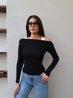 Esra Helvacı Düşük Omuz Atletli Bluz Takım