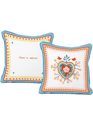 Baci Milano Bacı Mılano Mamma Mıa Heart Yastık Cotton 45X45 cm