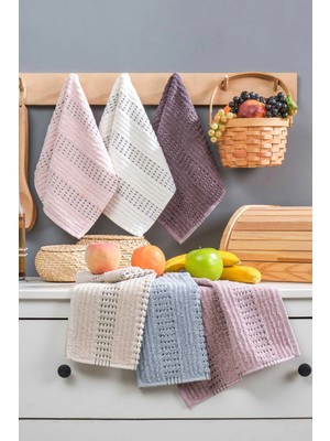 Mira Home 6’lı Soft Touch Mutfak Pamuklu Havlu Seti 30X50 cm