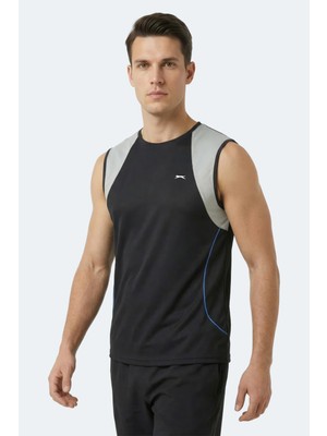 Slazenger Revolve Erkek Kolsuz Gri Atlet