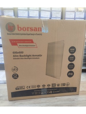 60X60CM 36W Backlight Panel LED Armatür 3 Fonksiyonlu (3000K-4000K-6500K) Borled Borsan 6lı Paket