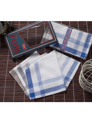 Mira Home Fatih Kutulu 40X40 cm Düzine 12 Adet Kumaş Mendil Fm 03