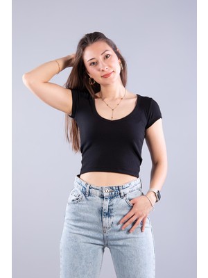 Mckanzie 6696 (N-2370) V Yaka Crop Kaşkorse Body