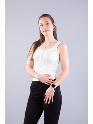 Mckanzie 6699 (N-2351) Patlı Düğmeli Modal Kaşkorse Body