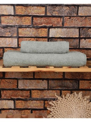Mira Home 2 Parça %100 Pamuklu Soft Lüx Banyo Havlu Seti Yeşil