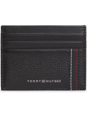 Tommy Hilfiger Erkek Kart Bölmeli Deri Siyah Cüzdan AM0AM14228-BDS