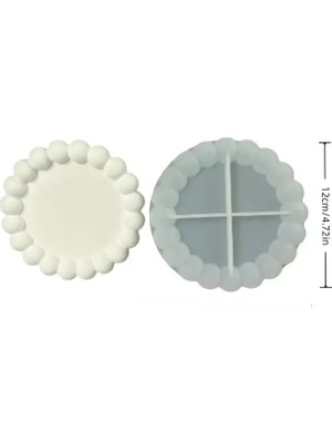 Hobiflex Silikon Kalıp Taş Tozu Ithal Dekoratif Bubble Küçük Tabak Kalıbı Mum Epoksi Reçine HB65-0182