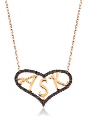 Supertrend Gümüş Kalpli Aşk Bayan Kolye