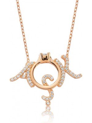 Supertrend Gümüş Tek Taş Aşk Bayan Kolye