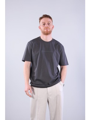 Mckanzie 2271 Baskı 1 O yaka 24*1 Süprem Oversize T-shirt