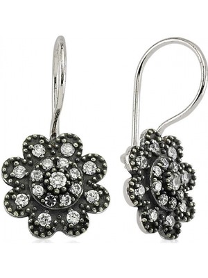 Supertrend Gümüş Sallantılı Çiçek Küpe