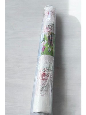 Güzelyüz Avm Kullan At Masa Örtüsü | Tek Kullanımlık Sofra 90 cm x 20 Metre Şeffaf Desenli Naylon Sofra