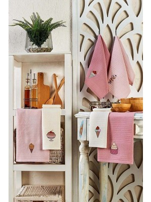Mira Home 6 Parça Mutfak Kurulama Bezi 30 x 50 cm Ice Cream