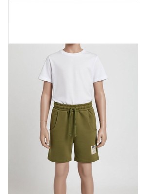 Sisley Erkek Çocuk Koyu Yeşil Şort