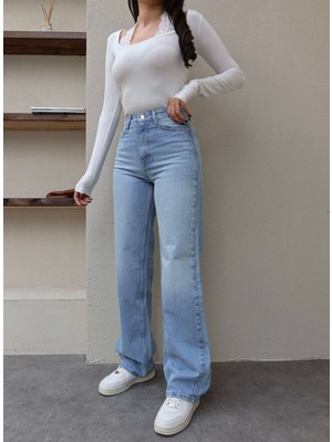 Esra Helvacı Yüksek Bel Straight Orj Jean