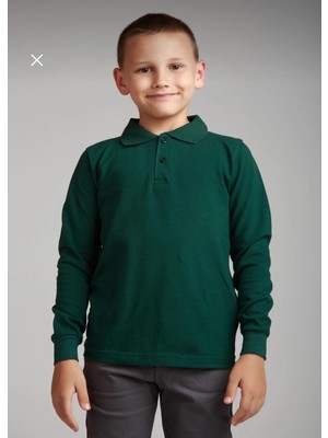 Dıgıl Kids Çocuk Polo Yaka Okul T-Shirt Uzun Kol