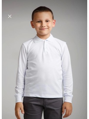 Dıgıl Kids Çocuk Polo Yaka Okul T-Shirt Uzun Kol