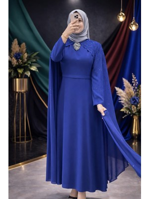 Pelerinli Tesettür Abiye