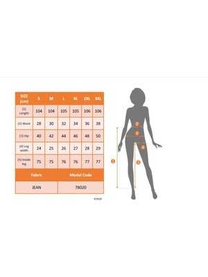 Barış Beauty Kadın Yüksek Bel Ispanyol Paça Kot Pantolon