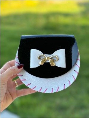 Miliva Askılı Renkli Çocuk Çantası | Mini Çocuk Çanta | Renkli Fiyonklu Çiçekli Çanta | Çocuk Kol Çantası