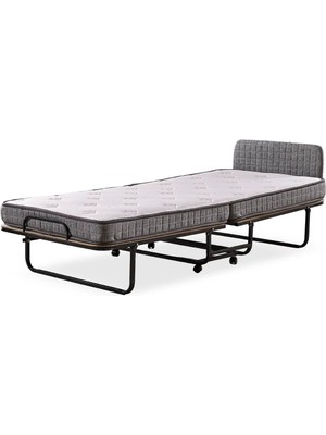 Mona Yatak Mona Ortopedik Katlanır Yatak Seti 90X200 cm Tek Kişilik – Taşınabilir Misafir Yatağı