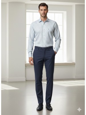 Vakko Ekoseli Cepli Classic ve Comfort Fit Kesim Gömlek