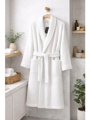 Özdilek Waffle Bornoz Beyaz L Beden