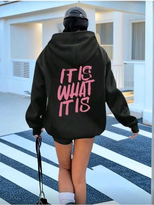 Divin Kadın Baskılı Sweatshırt Kaliteli Kumaş Oversize Kesim