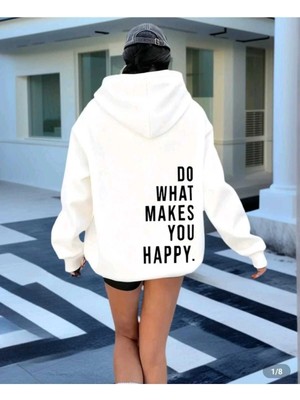 Divin Kadın Baskılı Sweatshırt Kaliteli Kumaş Oversize Kesim