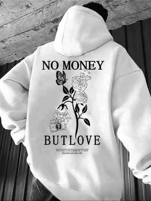 Divin Unısex Sırt Baskılı Oversize Kapüşonlu Sweatshirt– Sıcak, Rahat ve Trend