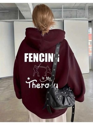Divin Bordo Kapüşonlu Sweatshirt – Sıcak, Rahat ve Trend Tasarım