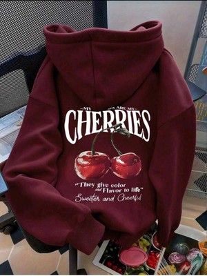 Divin Kadın Baskılı Sweatshırt Kaliteli Kumaş Oversize Kesim