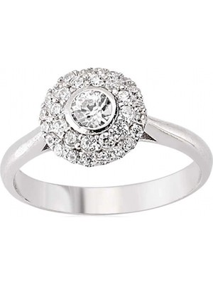 Supertrend Gümüş Zirkon Taşlı Bayan Yüzük