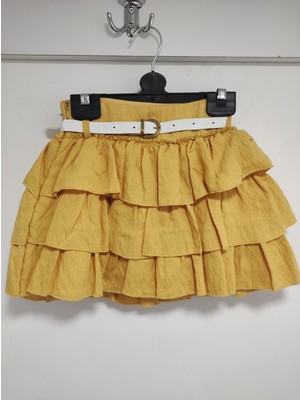 Sofun Kız Çocuk Kemerli Etek Modelleri  Fırfırlı ,tüllü ve Çiçek Detaylı  Modeller