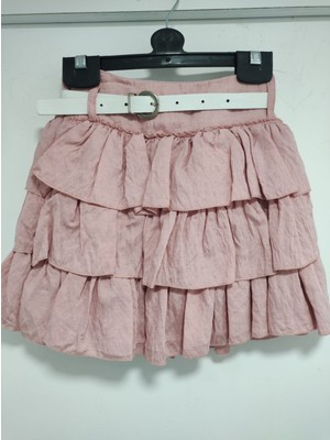 Sofun Kız Çocuk Kemerli Etek Modelleri  Fırfırlı ,tüllü ve Çiçek Detaylı  Modeller