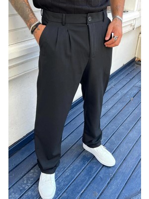 Wamoss 2025 Vintage Baggy Pileli Kumaş Pantolon