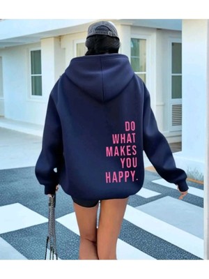 Divin Kadın Baskılı Sweatshırt Kaliteli Kumaş Oversize Kesim