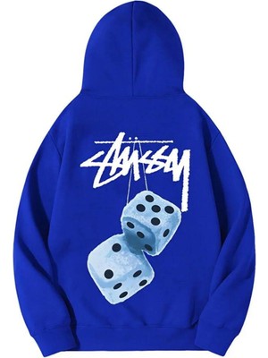Divin Unisex Stüssy Zar Sweatshirt Beyaz