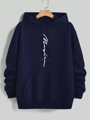 Divin Erkek Baskılı Sweatshırt 3iplik Kaliteli Kumaş Oversize Kesim