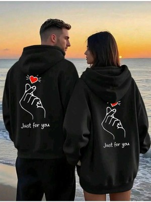 Divin Aşk Bağı Çift Sweatshirt 2li Baskili Sweatshirt