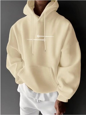 Divin Erkek Baskılı Sh Sweatshırt 3iplik Kaliteli Kumaş Oversize Kesim