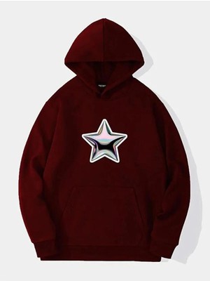Divin Unisex Stüssy Star Sweatshirt Beyaz