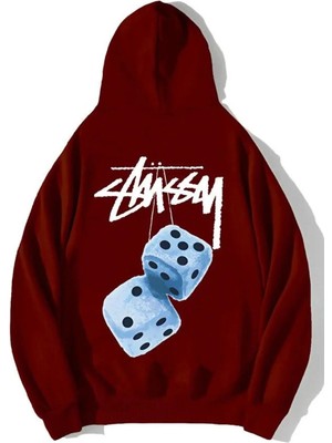 Divin Unisex Stüssy Zar Sweatshirt Beyaz