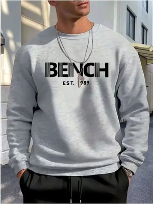 Divin Baskılı Oversize Unisex Bisiklet Yaka Sweatşhirt