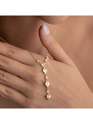 Gümüş Kalbe Giden Yol Zarif Kadın Kolye