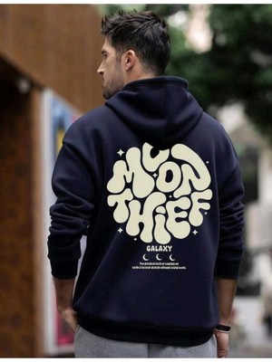 Divin Unısex Kapüşonlu Worth It Baskılı Oversize Hoodie