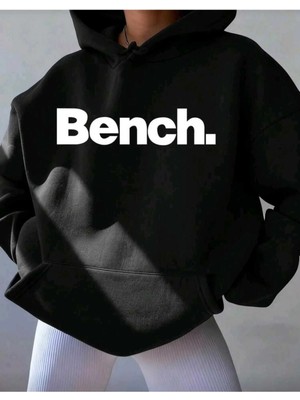 Divin Kadın Baskılı Oversize Kapüşonlu Sweat